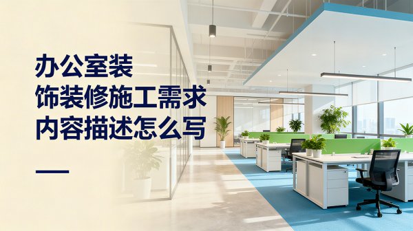 辦公室裝飾裝修施工需求內容描述怎么寫？